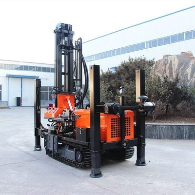 Steel Crawler Deep Water Well Drill Rigs With Diesel Power Oil High Performance