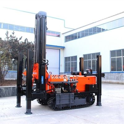 Steel Crawler Deep Water Well Drill Rigs With Diesel Power Oil High Performance