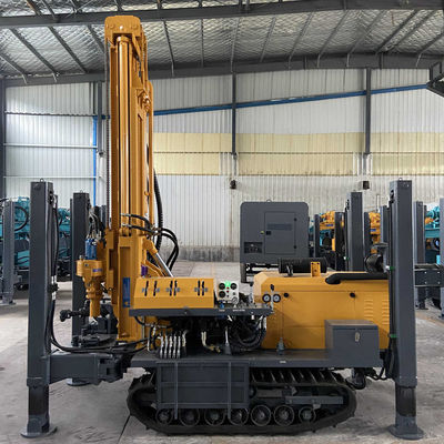 Steel Crawler Deep Water Well Drill Rigs With Diesel Power Oil High Performance