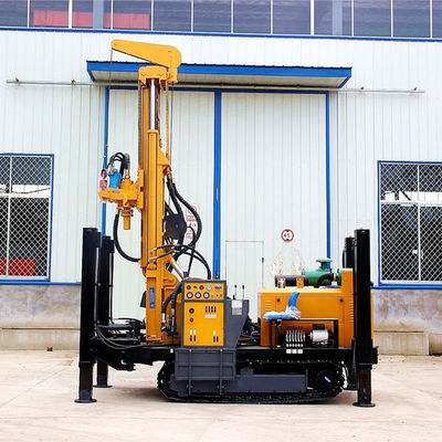 Steel Crawler Deep Water Well Drill Rigs With Diesel Power Oil High Performance