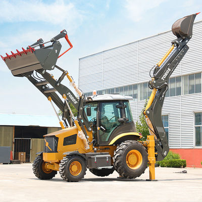 kwaliteit  2500kg Rated Loading Heavy Duty Backhoe Loader Machine For Construction fabriek