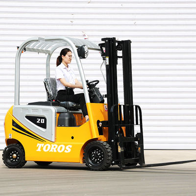 Computerized Electric Powered Forklift With Pneumatic Tire 3-4m Turning Radius