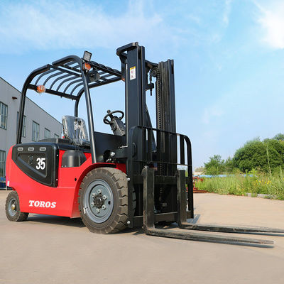 Computerized Electric Powered Forklift With Pneumatic Tire 3-4m Turning Radius