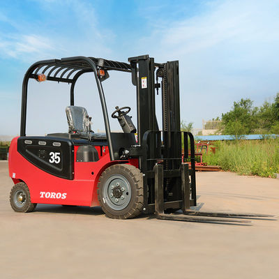 Computerized Electric Powered Forklift With Pneumatic Tire 3-4m Turning Radius