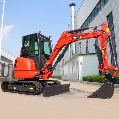Toros  3.5 Ton Mini Excavator With Kubota Engine Micro Digger Mult Functions bagger