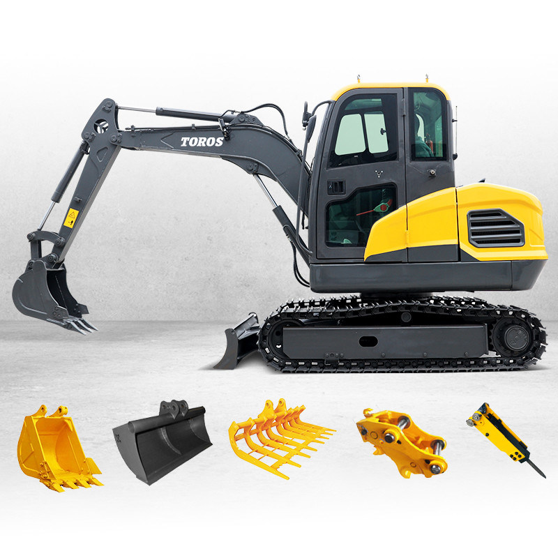 Powerful 1.2Ton Mini Hydraulic Excavator With 1200mm Track Length