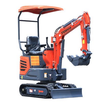 1.2 ton Dieselmotor Toros mini graafmachine 22MPa werkdruk