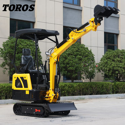 19KW Toros Mini Graafmachine Hydraulisch 1,5 Ton Mini Digger Huishoudelijk Gebruik