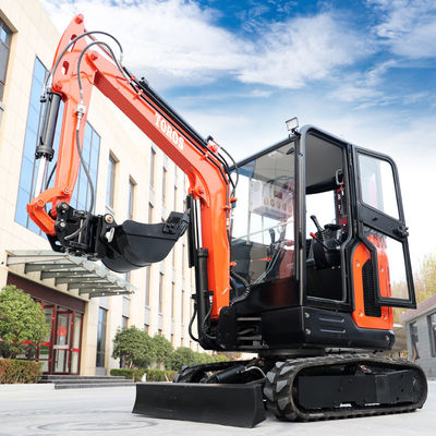 Municipal Engineering 2,5 ton mini graafmachine 24,5kw Micro Mini Digger met cabine