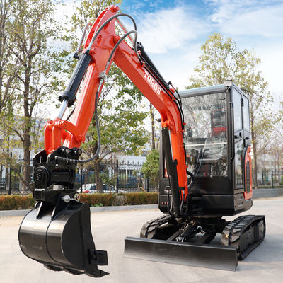 Municipal Engineering 2,5 ton mini graafmachine 24,5kw Micro Mini Digger met cabine