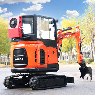 Municipal Engineering 2,5 ton mini graafmachine 24,5kw Micro Mini Digger met cabine