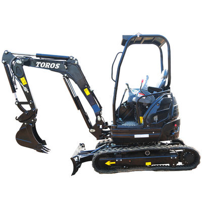 Crawler Toros mini graafmachine 2,6 ton kleine graafmachine voor wegreparatie