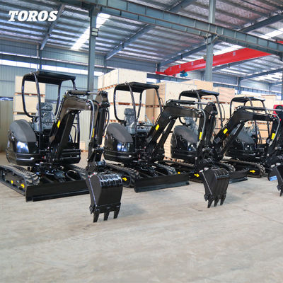 Crawler Toros mini graafmachine 2,6 ton kleine graafmachine voor wegreparatie