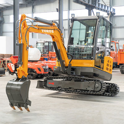 Bouwterrein 3 ton Toros mini graafmachine