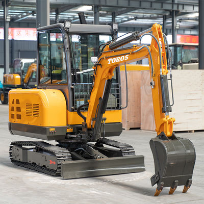 Bouwterrein 3 ton Toros mini graafmachine