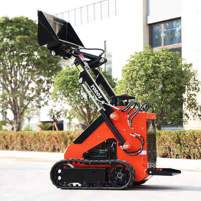2-4Mph Mini Skid Steer Loader Met 2 Tipping Load Gesloten Loop Hydraulisch Systeem