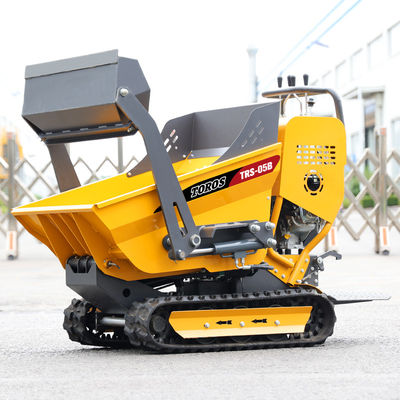 Robuuste constructie Mini Crawler Dumper met pneumatische / solide banden