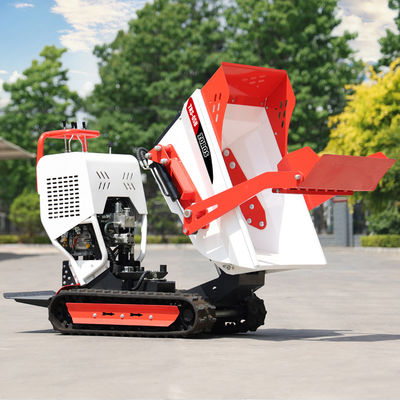 Rubber Track Gasoline Mini Dumper 500kg Sterk klimvermogen