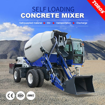 Mobiele zelflaadende betonmixer 55 kW geautomatiseerde werking