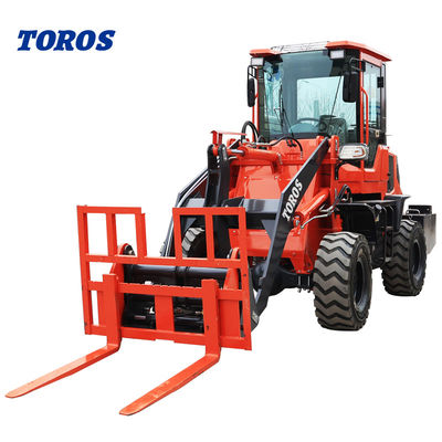 Verscheidene doeleinden Compact Front End Wheel Loader Machine Met 0,5m2 Bucket