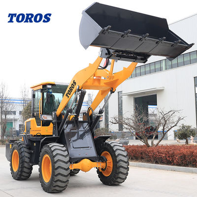 Verscheidene doeleinden Compact Front End Wheel Loader Machine Met 0,5m2 Bucket