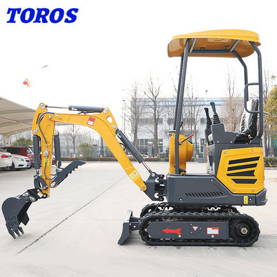 Chinese gele 1,2 ton Micro Mini Digger Aanpassing aanvaardbaar