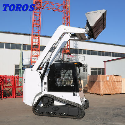 TOROS Skid Steer Backhoe Loader Compact Small Track Loader voor het verwijderen van puin