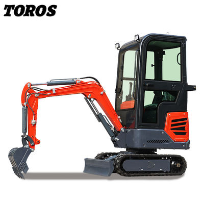 930 mm Chassis Breedte 1200 kg Mini Crawler Graafmachine voor lichte constructie