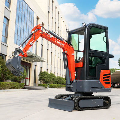 Hoge prestaties 1,2 ton Mini Digger Kleine Crawler Excavator Energiezuinig