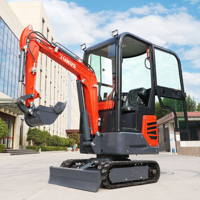 Aanpasbare hydraulische mini graafmachine voor landbouwgebruik 1,2 ton gemakkelijk te bedienen