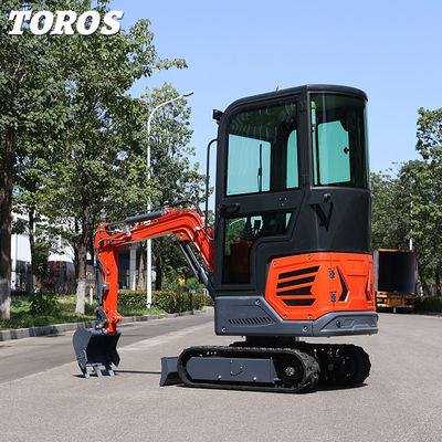 zeer manoeuvreerbaar 1,2 ton Mini Crawler Excavator 180 mm Spoorwijdte
