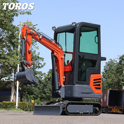 zeer manoeuvreerbaar 1,2 ton Mini Crawler Excavator 180 mm Spoorwijdte