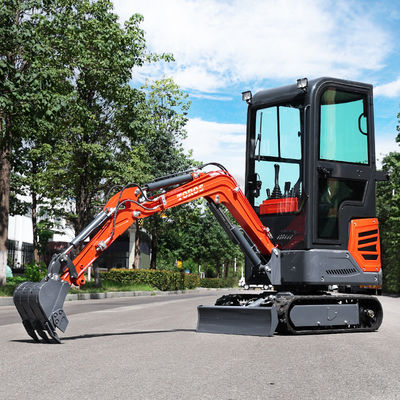 Aanpasbare hydraulische mini graafmachine voor landbouwgebruik 1,2 ton gemakkelijk te bedienen