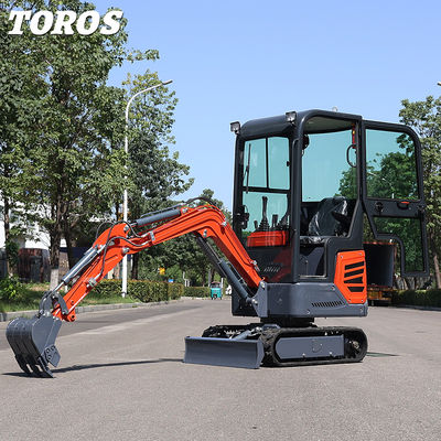 Verstelbare snelheid Mini Crawler Excavator 1.2T voor kleine projecten