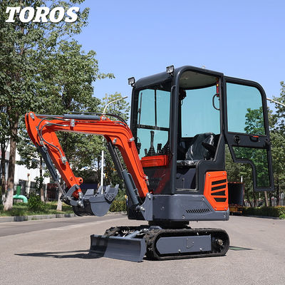 Hoog vermogen Duurzame Compacte Crawler Excavator 1,2 ton Gemakkelijke bediening
