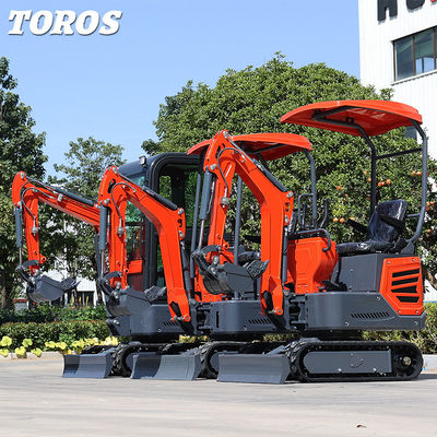Hoge prestaties 1,2 ton Mini Digger Kleine Crawler Excavator Energiezuinig