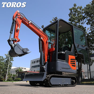 Hoog efficiënte 1,2T mini-rupsgraafmachine voor tuinaanleg