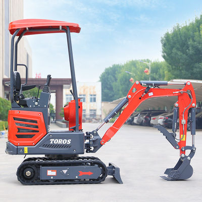 Hoge prestaties 1,2 ton Mini Digger Kleine Crawler Excavator Energiezuinig