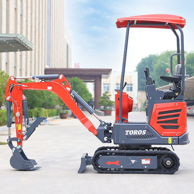 Hoog efficiënte 1,2T mini-rupsgraafmachine voor tuinaanleg