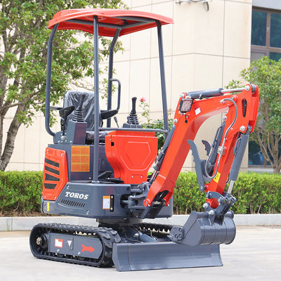 Hoge prestaties 1,2 ton Mini Digger Kleine Crawler Excavator Energiezuinig