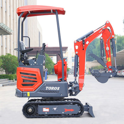 Verstelbare snelheid Mini Crawler Excavator 1.2T voor kleine projecten