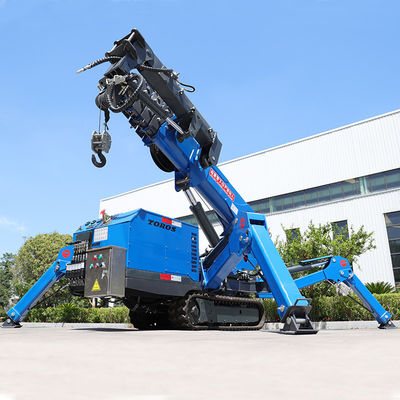 Aanpasbare kleine spin kraan 3t Mini Crawler kraan 16,8m Span