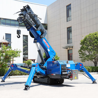 Aanpasbare kleine spin kraan 3t Mini Crawler kraan 16,8m Span
