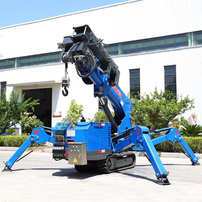 Aanpasbare kleine spin kraan 3t Mini Crawler kraan 16,8m Span