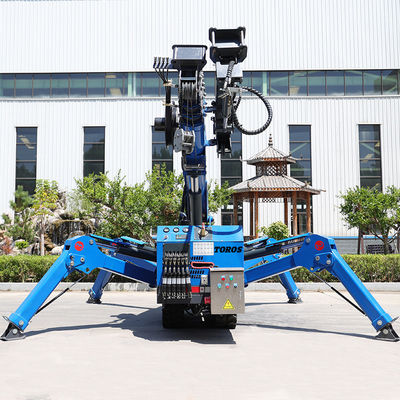 16m max. Lifthoogte Tracked Spider Crane Energie-efficiëntie Eenvoudige bediening