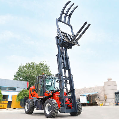 EPA-gecertificeerd ruw terrein rechtmast vorklift 4 ton 5 ton hoge sterkte
