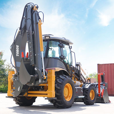Vermogen 2500 kg Graafwerk Backhoe Wheel Loader Machine Hoog prestatieniveau