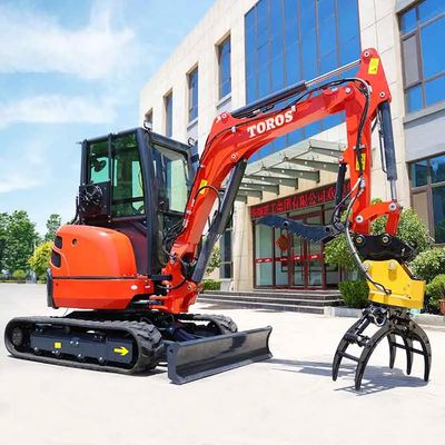 Compacte betrouwbare TE-35's Mini Hydraulische Graafmachine Met 0,09m3 Bucket Capaciteit