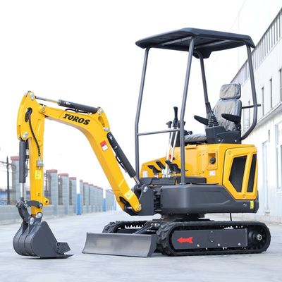 3060 mm totale lengte Compact Crawler Excavator 1 ton met 8 kn maximale graafkracht