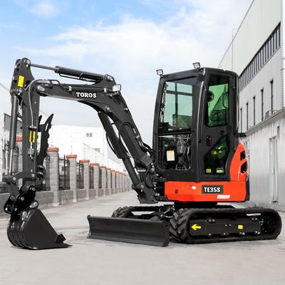 Toros 3,5 ton mini graafmachine met Kubota motor Micro Digger Mult Functions bagger